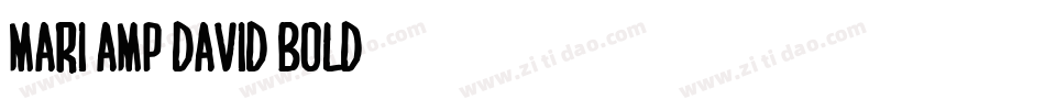 MARI&DAVID BOLD字体转换